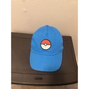 POKEMON Pokeball Adjustable SnapBack Hat Cap‎ Blue